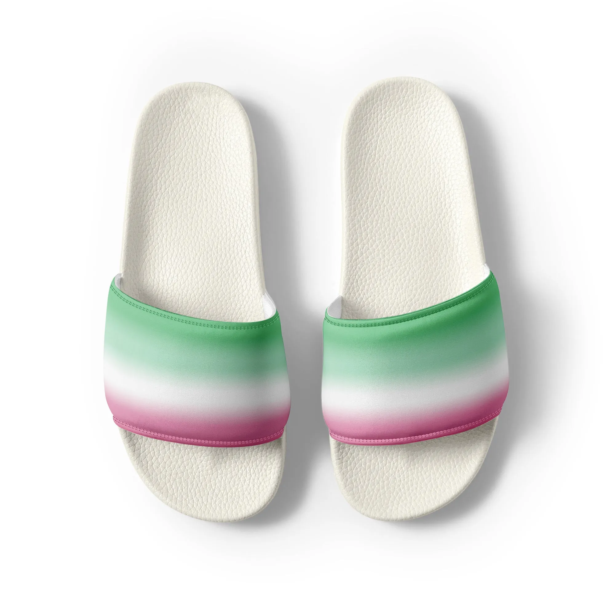 Abrosexual Pride Men’s Slides Sandals in Ombre