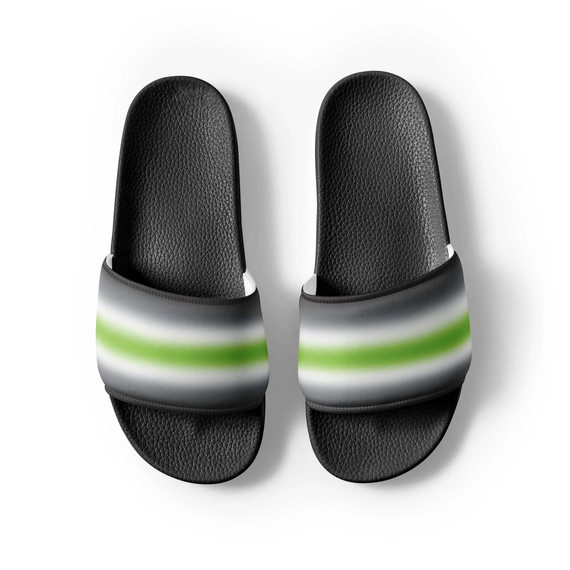 Agender Pride Men’s Slides Sandals in Ombre