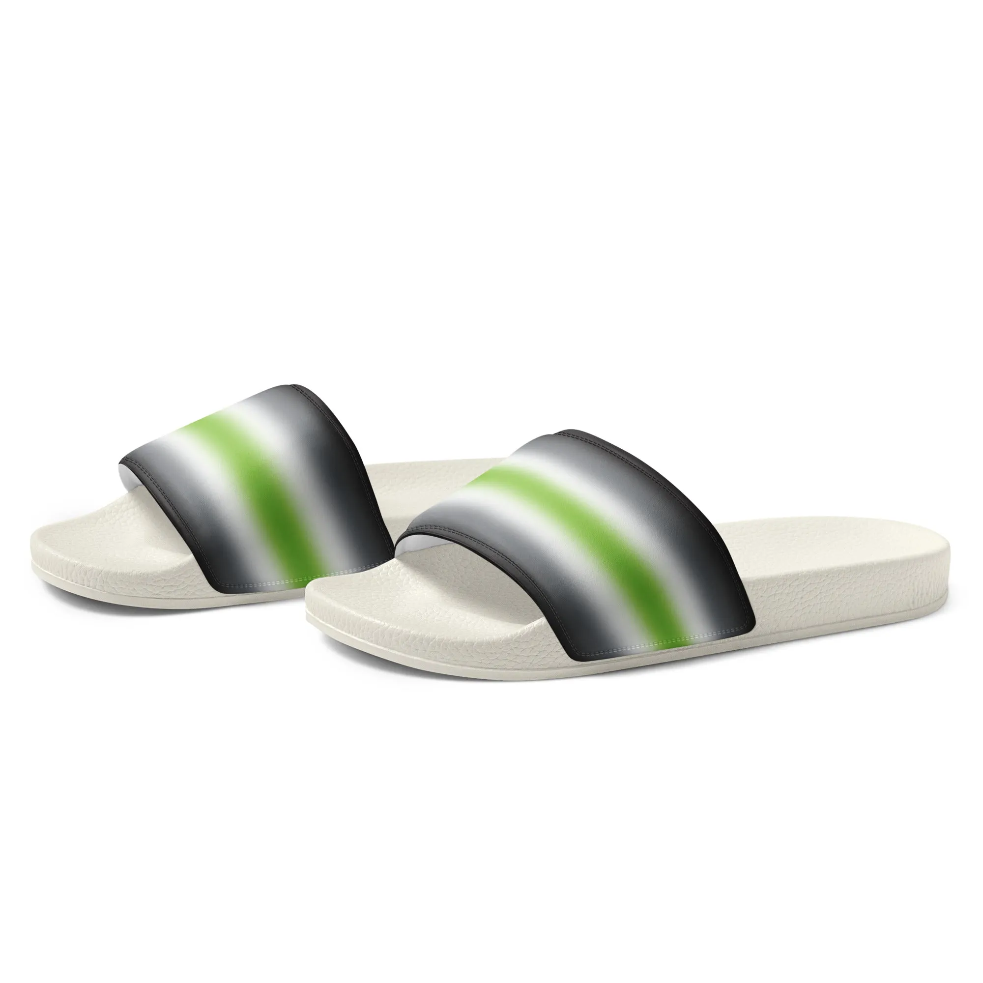 Agender Pride Men’s Slides Sandals in Ombre