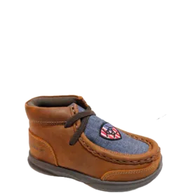 Ariat Toddler Boy's Lil Stomper USA Brown Shoes A443001602