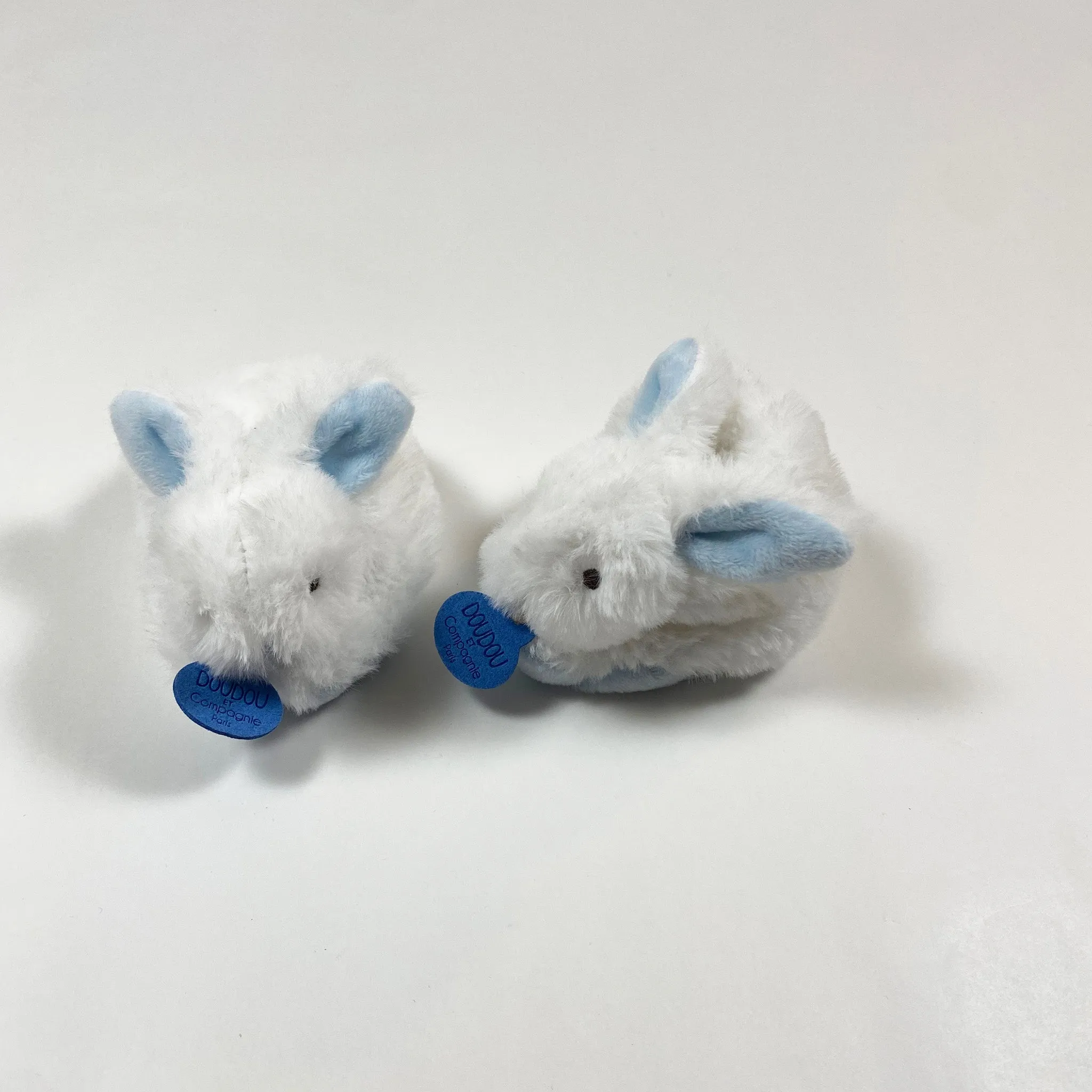 Doudou et Compagnie rattle baby slippers 0-6M