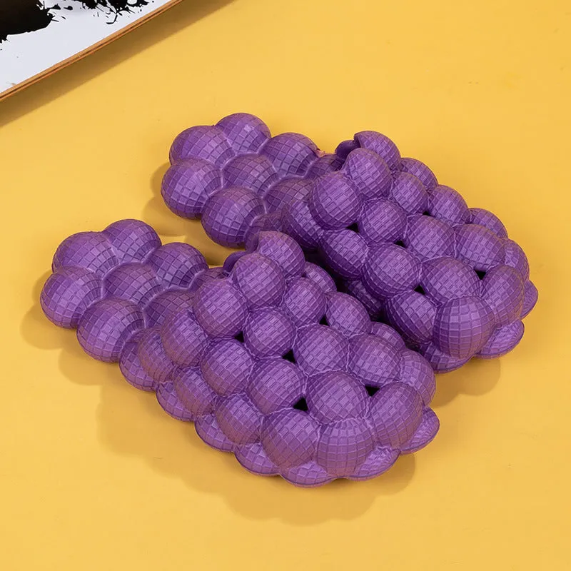 Fashion solid color grape slippers（ HPSD229）