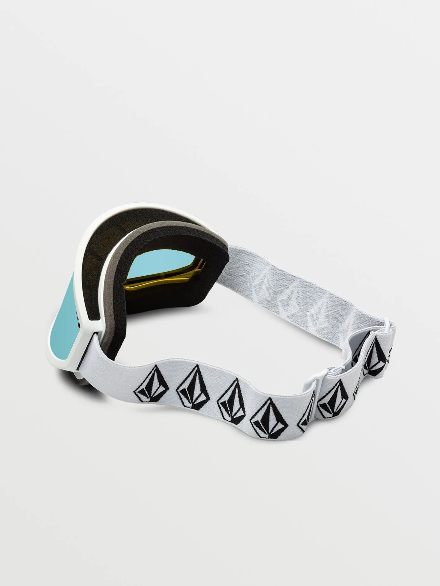 Footprints Goggle - Matte White Stone / Ice Chrome