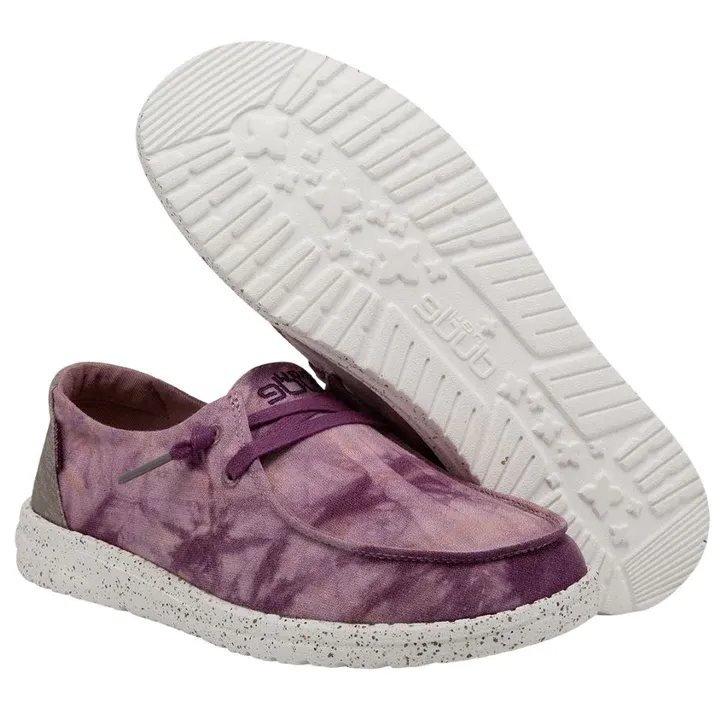 Hey Dude® Girl's Wendy Violet Tie Dye Slip On Shoes 130346867