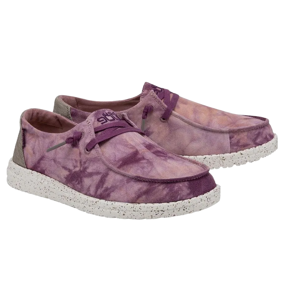 Hey Dude® Girl's Wendy Violet Tie Dye Slip On Shoes 130346867