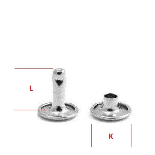 Hollow Rivet KØ9,2 x L11,5 mm Iron/Brass