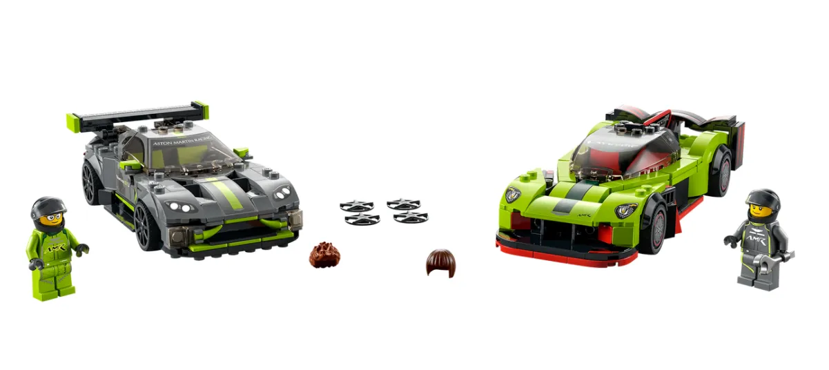 LEGO 76910: Speed Champions: Aston Martin Valkyrie AMR Pro and Aston Martin Vantage GT3