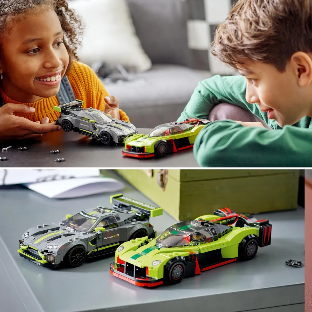 LEGO Speed Champions Aston Martin Valkyrie AMR Pro?????????and Aston Martin Vantage GT3 76910