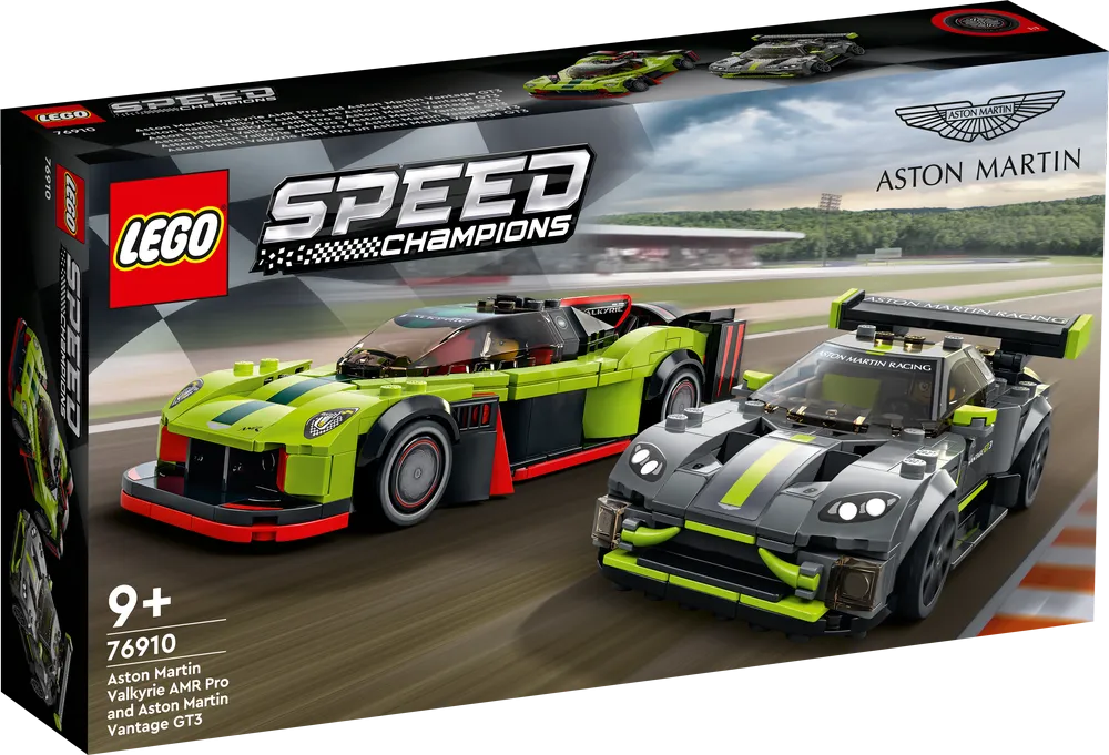 LEGO Speed Champions Aston Martin Valkyrie AMR Pro?????????and Aston Martin Vantage GT3 76910