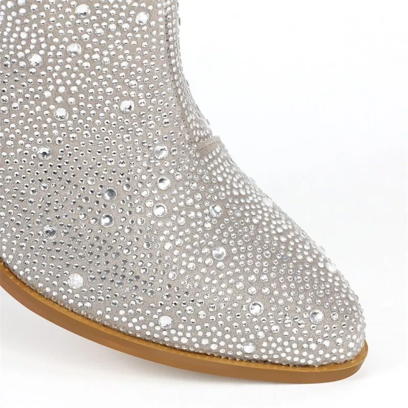 Pre Order:  Gradient Rhinestone Cowboy Boots