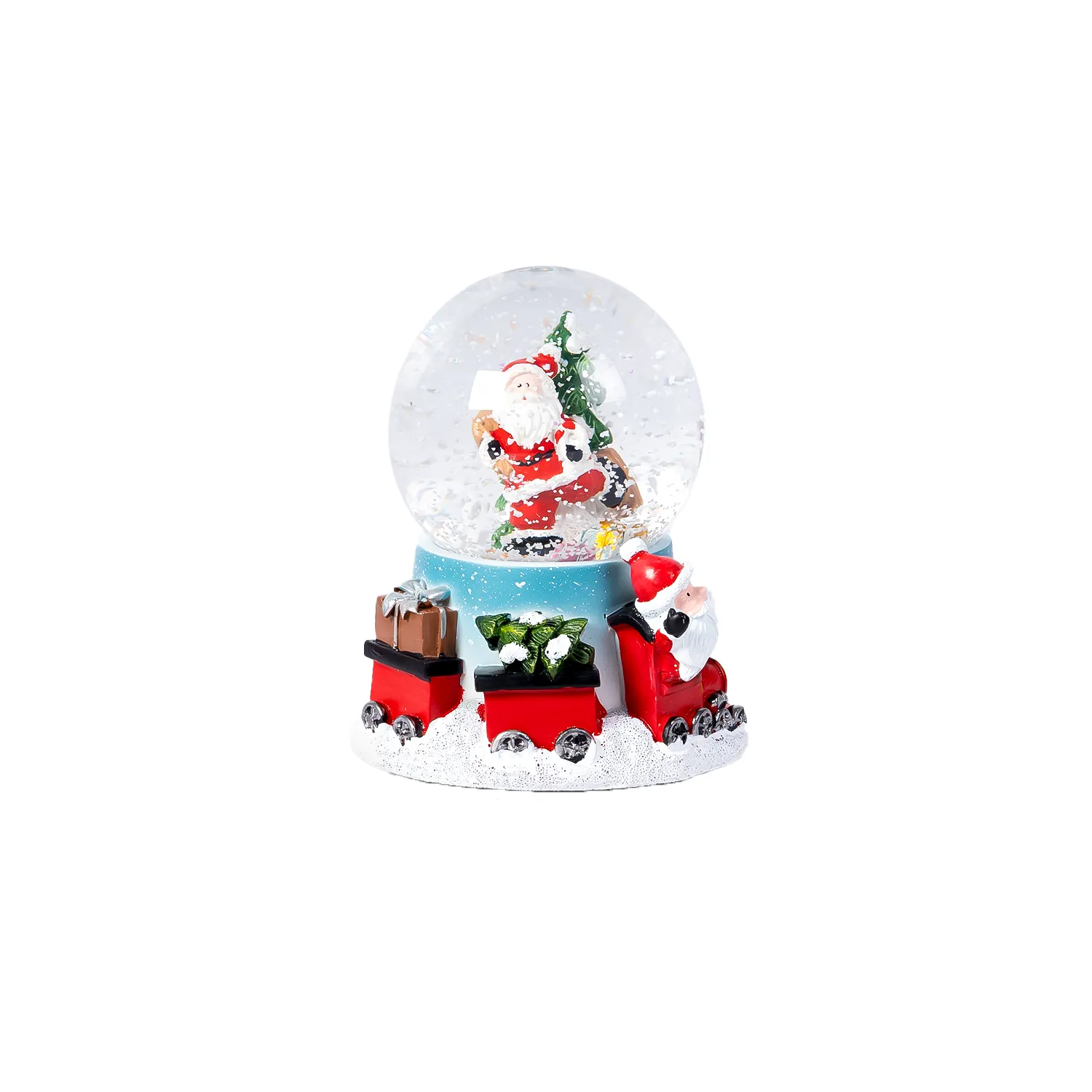 Santa LED Snow Globe - 12 cm