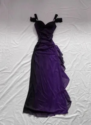 Solvbao Purple Sweetheart Off Shoulder Long Party Dress, A-line Prom Dress