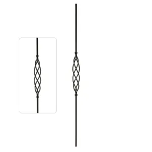 Steel Tube Balusters | 1/2" Round Series | Single Long Basket